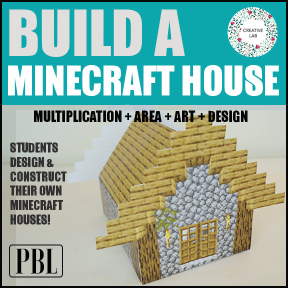 Minecraft Boxy For Math Minecraft Math Art - Multiplication Area Perimeter - Minecraft House 6 ...