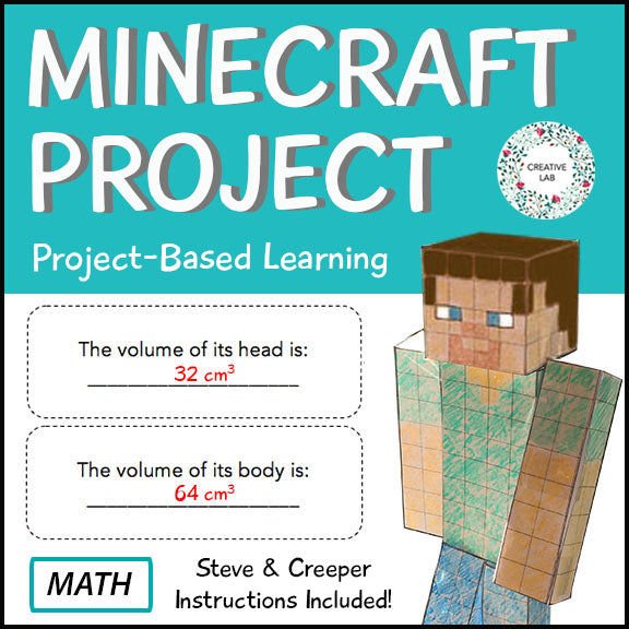 Minecraft Volume Project Paper Minecraft Volume Project - Math - PBL – Creative Lab