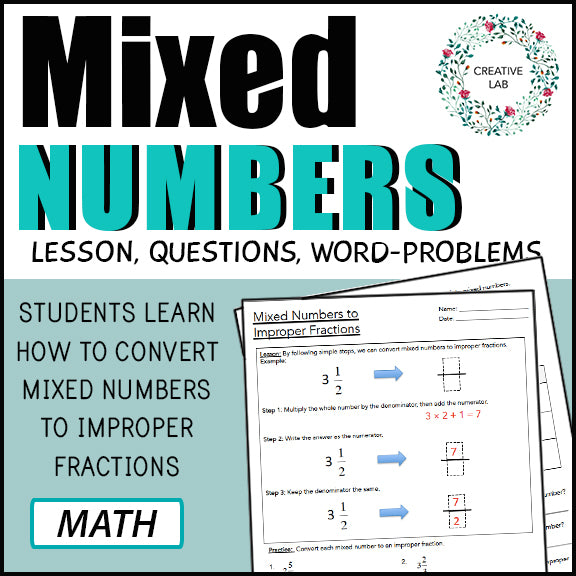 Mixed Numbers - Lesson & Practice Questions