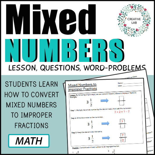 Mixed Numbers - Lesson & Practice Questions