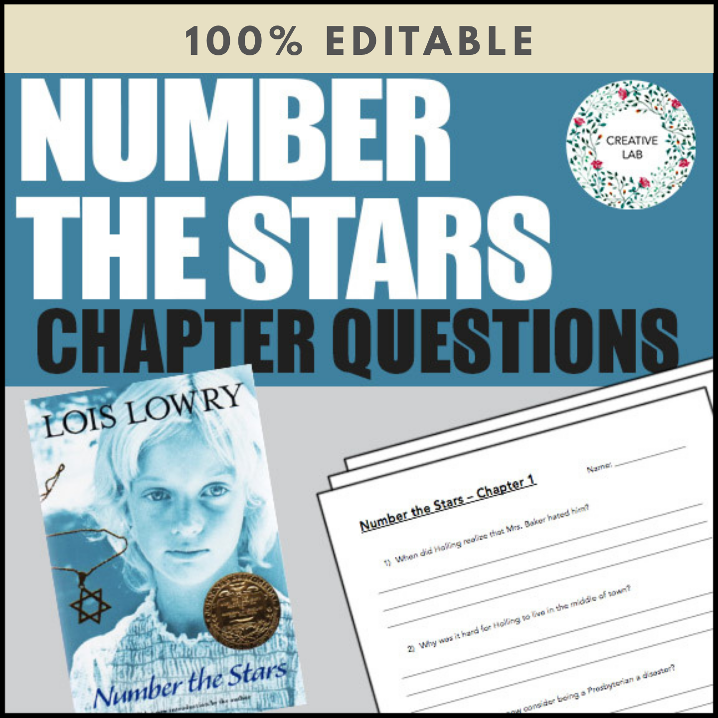Number the Stars - Chapter Comprehension Questions & Answers - 100% Editable