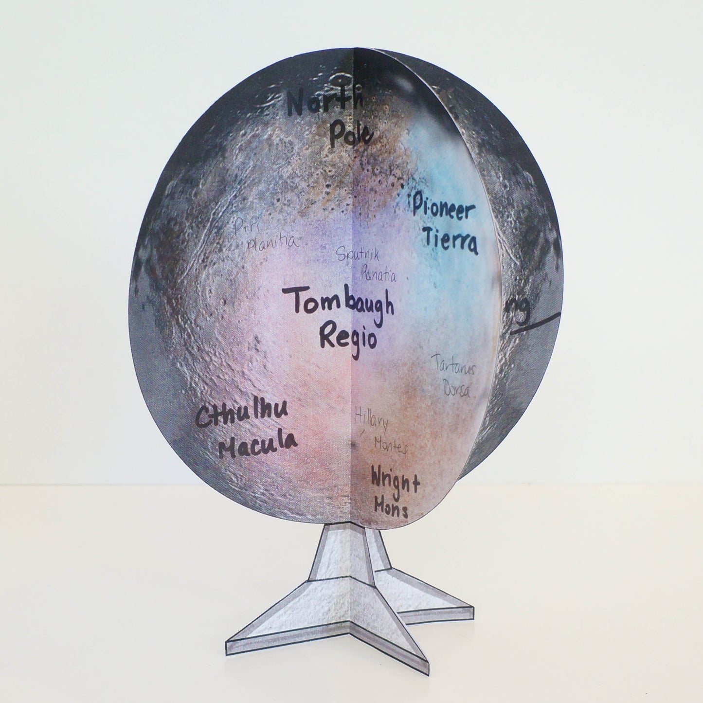 Pluto 3D Globe Research Project
