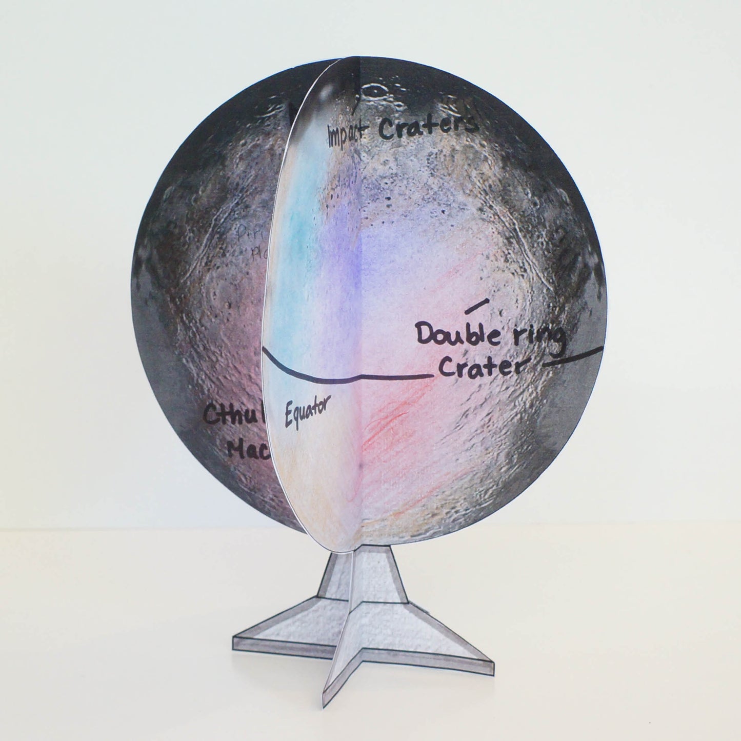 Pluto 3D Globe Research Project