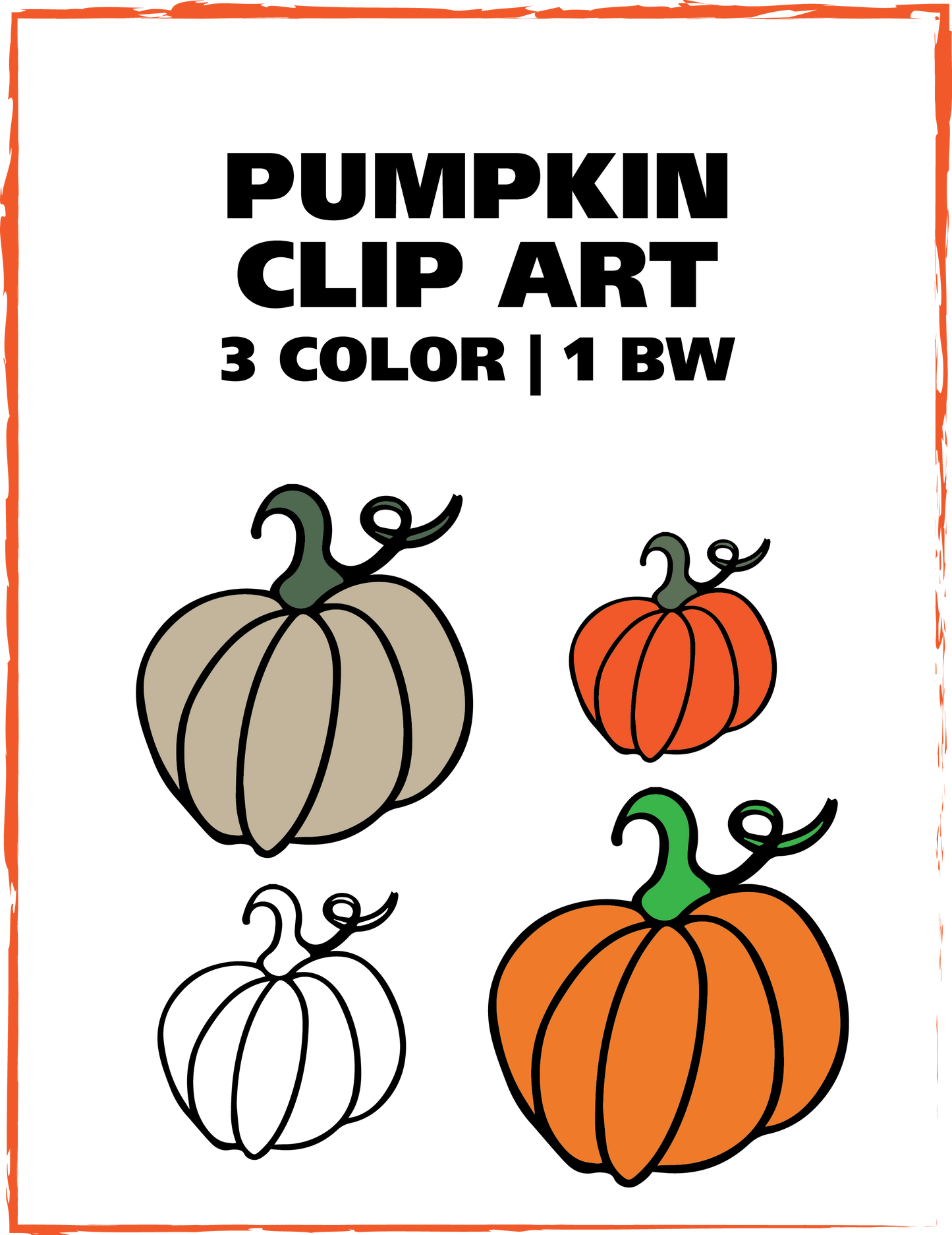 FREEBIE - Pumpkin Clip Art