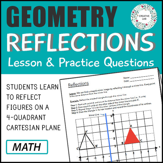 Reflections / Mirrors Transformations - Geometry Practice Questions