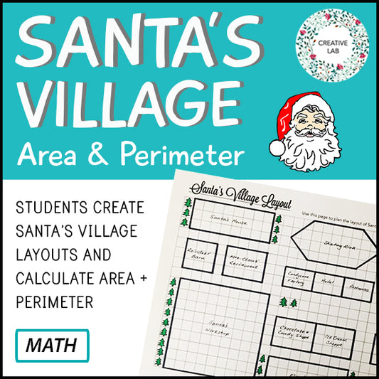 Santa's Village Design - Area & Perimeter - Christmas Math