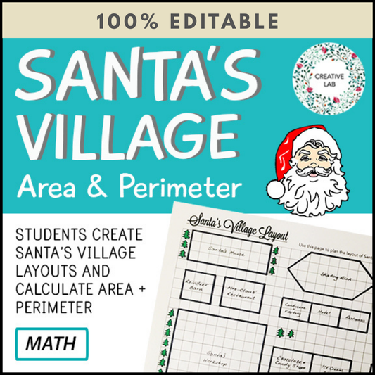 Santa's Village Design - Area & Perimeter - 100% Editable