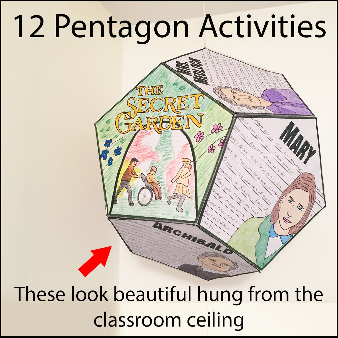The Secret Garden - Novel Study Project Craft - 100% Editable