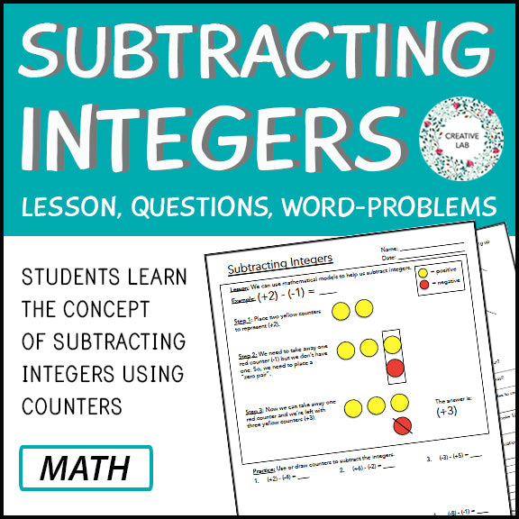 Subtracting Integers - Lesson & Practice Questions