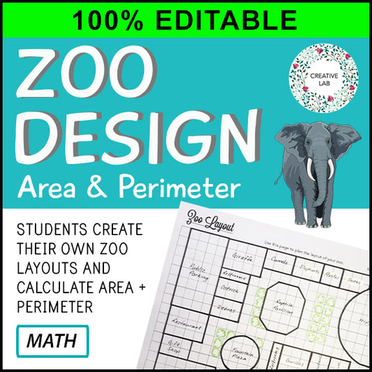 Zoo Design - Area & Perimeter - 100% Editable