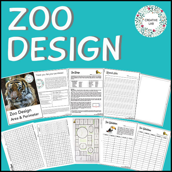 Zoo Design - Area & Perimeter - 100% Editable