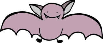 FREE - Smiling Bats Clip Art