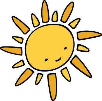 Smiling Sunshine and Rainbows Clip Art Kit