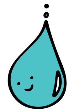 Happy Rain drops Weather Clip Art Set - 8 images