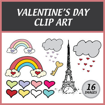 Valentine's Day Clip Art Set - 16 images