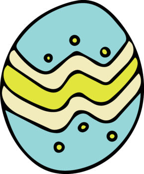 FREEBIE – Spring Easter Egg Clip Art Set – 7 images