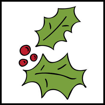 FREE - Christmas Clip Art - Holly and Berries