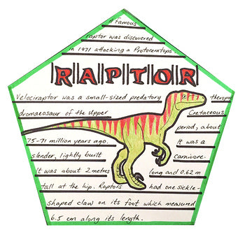 Dinosaur Project Craft Activity - 100% Editable