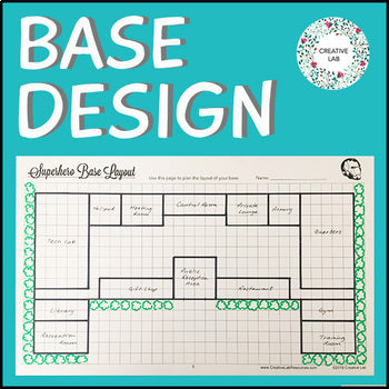 Superhero Base Design - Math - 100% Editable
