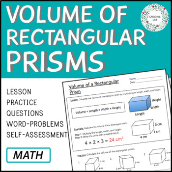 Volume of Rectangular Prisms - Lesson & Practice Questions