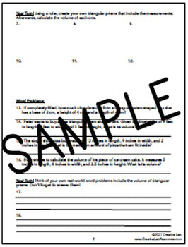 Volume of Triangular Prisms - Lesson & Practice Questions