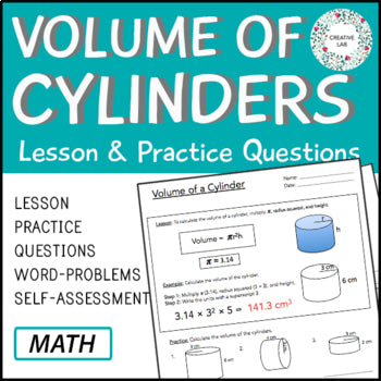 Volume of Cylinders - Lesson & Practice Questions