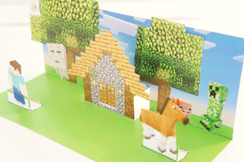 Minecraft Art Pop Up House Craftivity