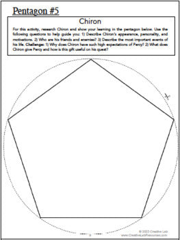 The Lightning Thief - Novel Study Project Craft - PBL