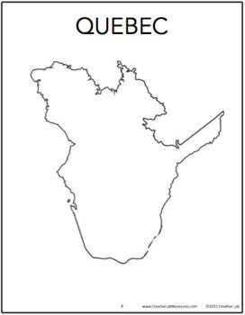 Canadian Province Maps & Canada Map - 100% Editable // Printable Teaching Resource // No Prep Classroom //