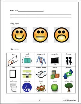 Communication Book - For Students With Special Needs // Printable Teaching Resource // No Prep Classroom //