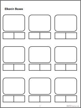 Elkonin Boxes - Phonological Awareness - Reading Strategies // 100% Editable // Printable Teaching Resource // No Prep Classroom //