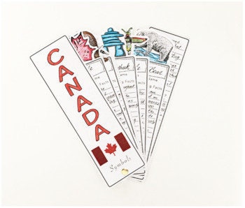 Canada Symbols Project Craft - Interactive Fan - PBL // Printable Teaching Resource // No Prep Classroom //