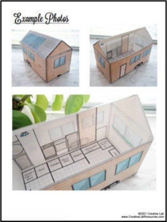 Design A House Math Activity Build a Tiny Home House - Math & Design – Creative Lab