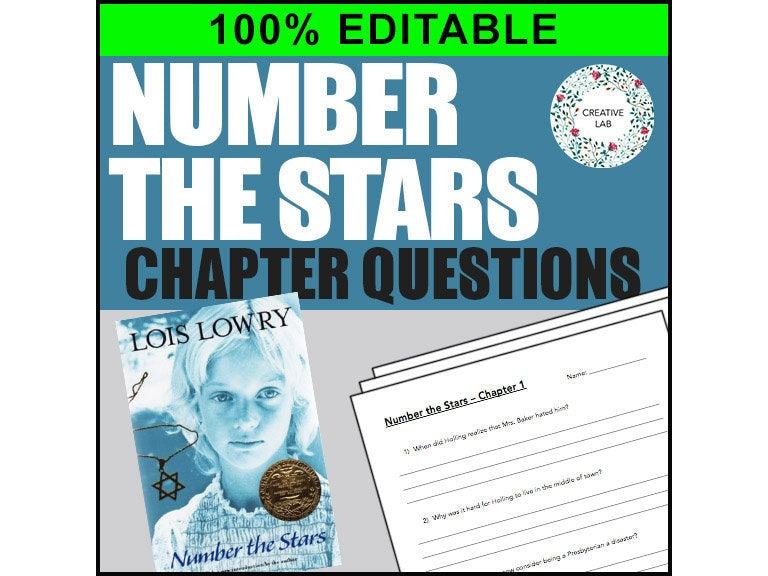Number the Stars - Chapter Comprehension Questions & Answers - 100% Editable