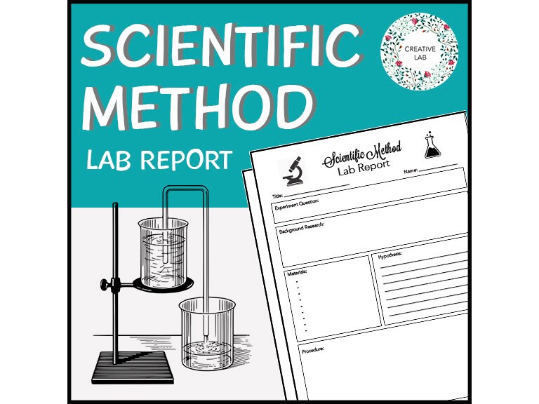 Scientific Method Lab Report - Student Template // Printable Teaching Resource // No Prep Classroom //