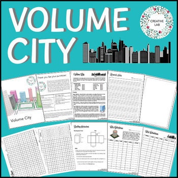 Volume City - Geometrocity Project // Printable Teaching Resource // No Prep Classroom //